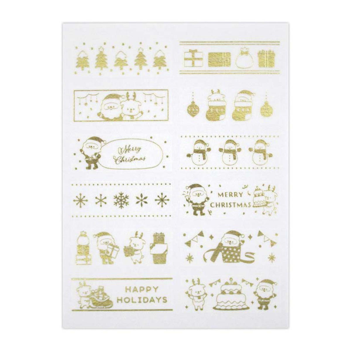 マスキングスティックシール Xmasパーティー CB 24片 305493