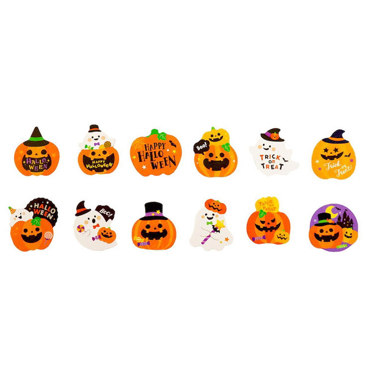 フレークシール 36P おかしなハロウィン 306309