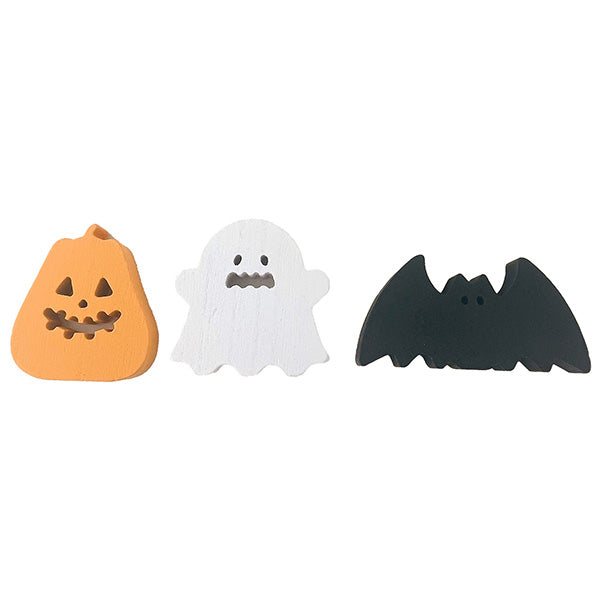 【OUTLET】ウッドオブジェ ハロウィンモチーフ カラー　307088