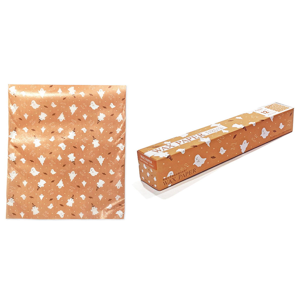 まりページ ワックスペーパー M 12P シンプルゴースト 308044