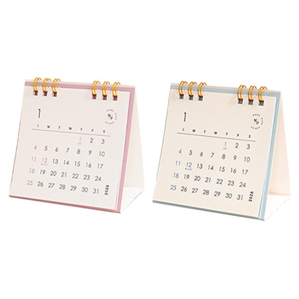 【在庫限り】カレンダー 2026 卓上ミニ MAKE PLUS 308315