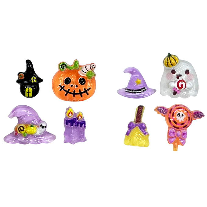 ネイルパーツゆるかわハロウィン4個 308445