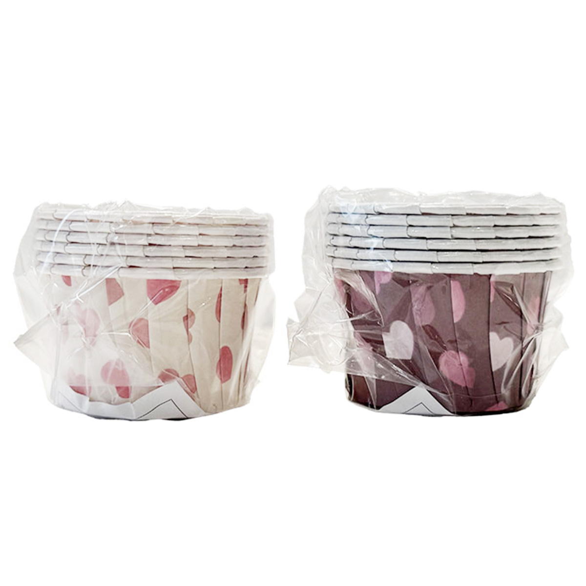 【在庫限り】ギャザーカップ S 6P 水彩ラテハート 308921