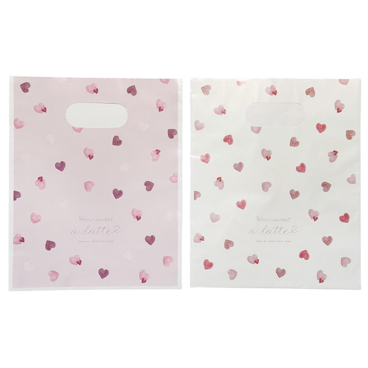 ソフトハンディバッグ S 6P 水彩ラテハート 308931