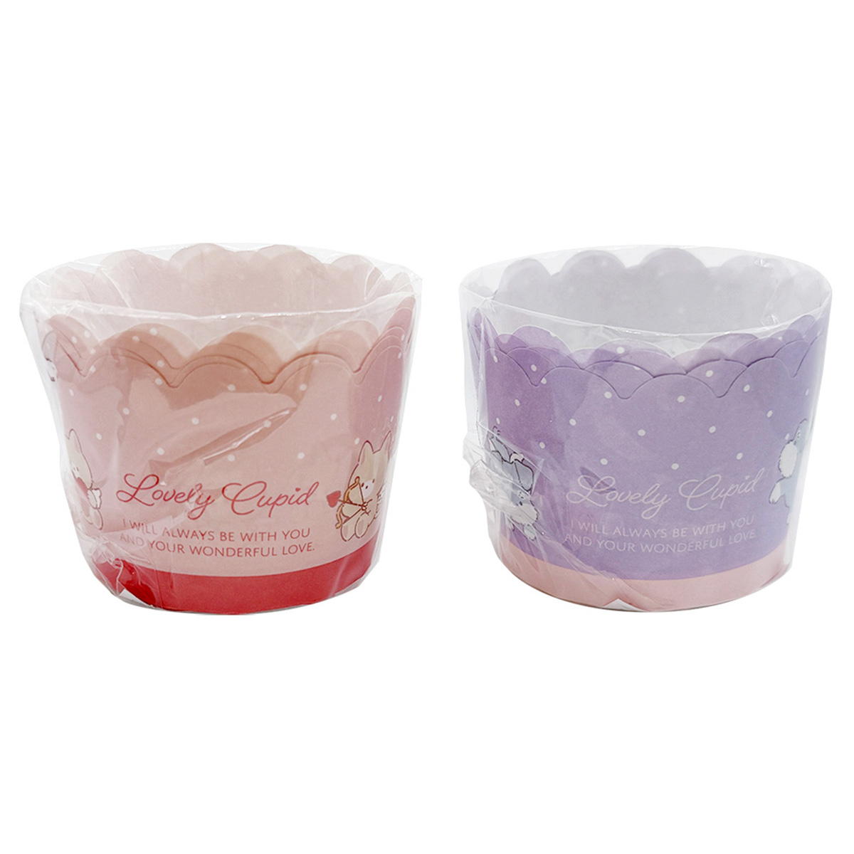 【在庫限り】マフィンカップ M 5P ラブリーキューピッド 308954