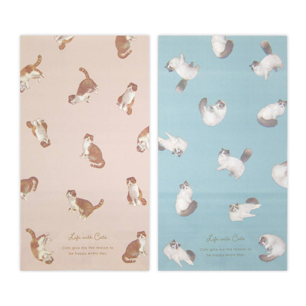 ペーパーバッグ M 猫柄 5枚 309019