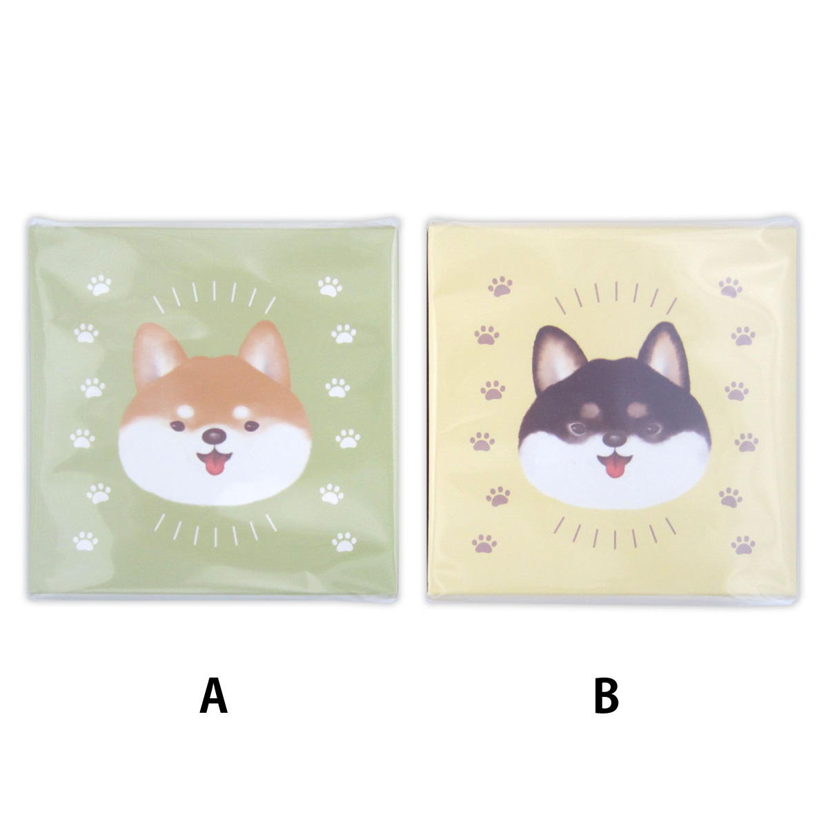 トリュフ用ボックス 4マス 柴犬柄 309033