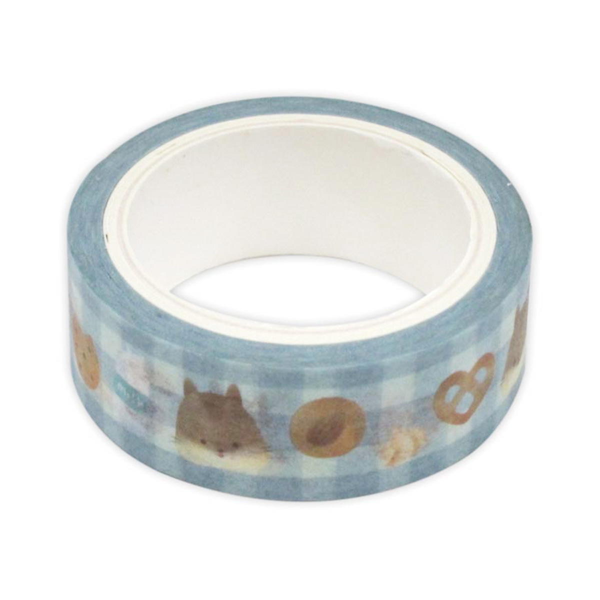 マスキングテープ リスとチェック柄 15mm×6m 309076