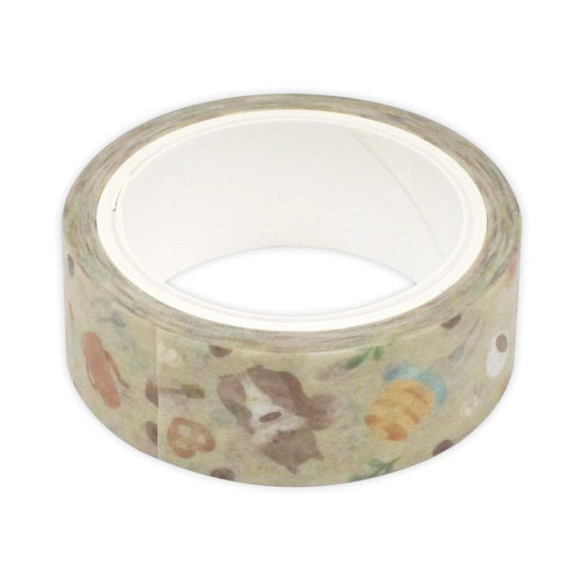 マスキングテープ リスとコーヒー柄 15mm×6m 309077