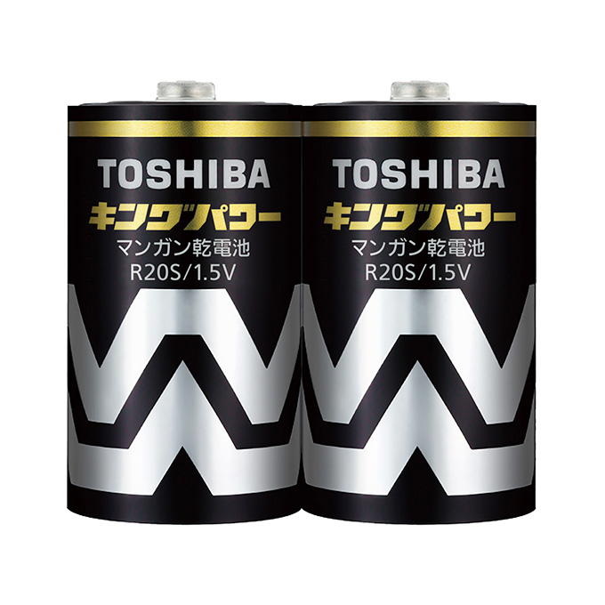 東芝 黒マンガン乾電池 単1 2本入 309270
