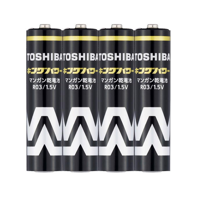 東芝 黒マンガン乾電池 単4 4本入 309273