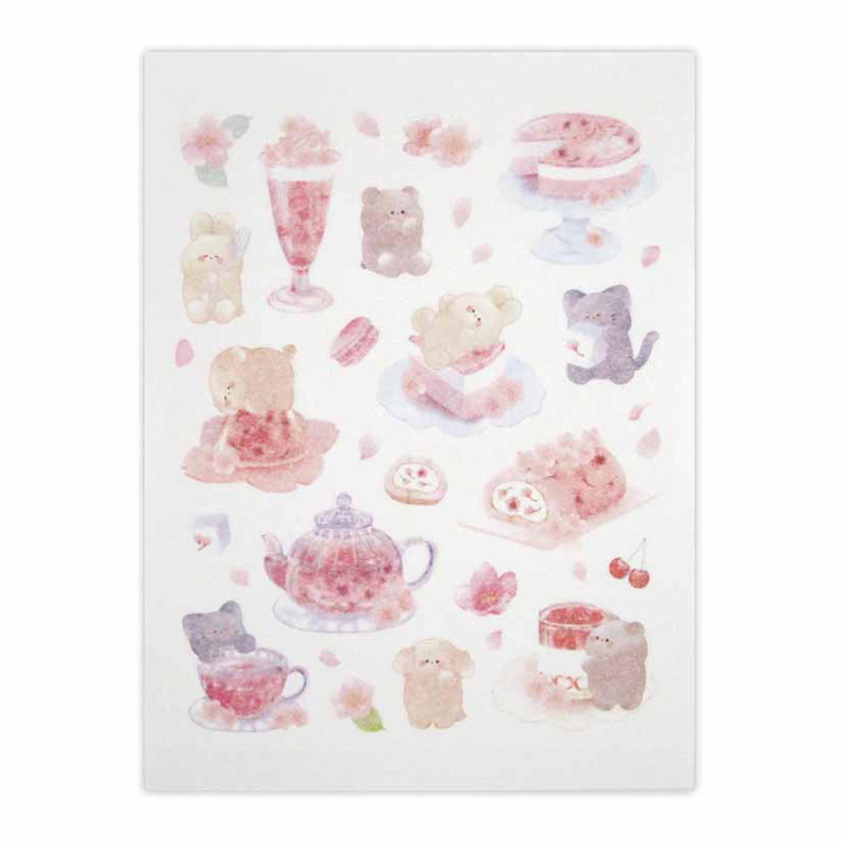 マスキングダイカットシール 桜巡り SE スイーツ柄 80片 309527