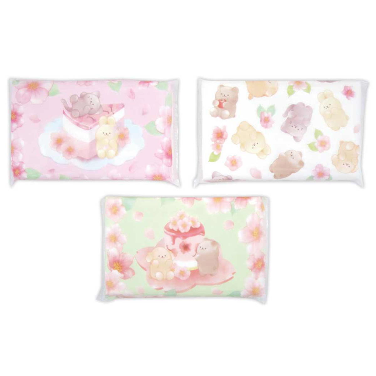 ミニミニポケットティシュ 桜巡り SE スイーツ柄 6個入 309529