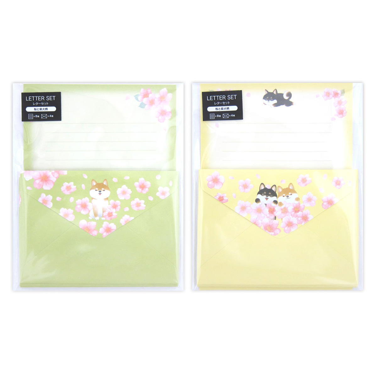 レターセット 桜と柴犬柄 309554