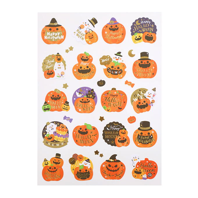 ラッピングシール 箔押し キラキラハロウィン 309913