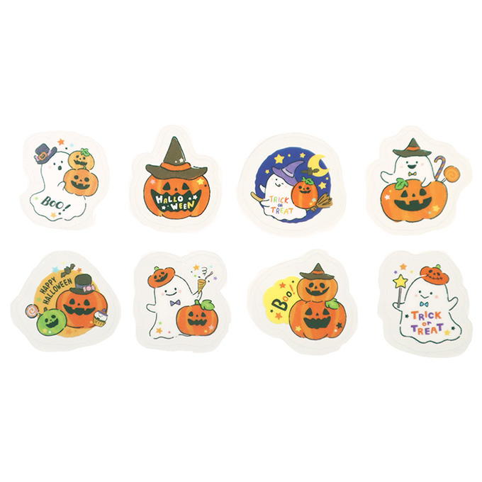 フレークシール 24P クリア わくわくハロウィン 309917