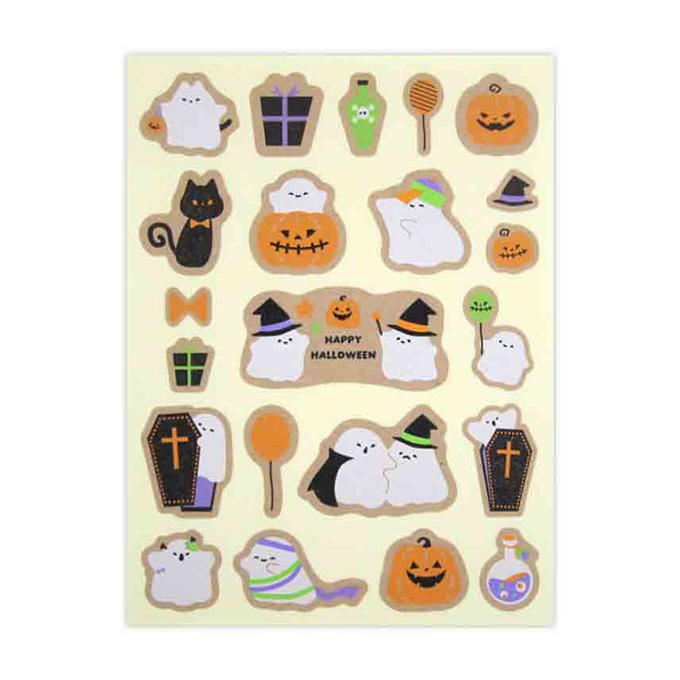 クラフトダイカットシール ハロウィン柄 88片 309925