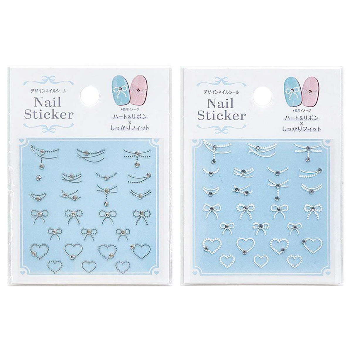 ネイルシール ハート&リボン 311332