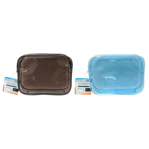 マリンピュアクリスタル　2本　ポーチつき PVCポーチ 底メッシュ カラー 311404