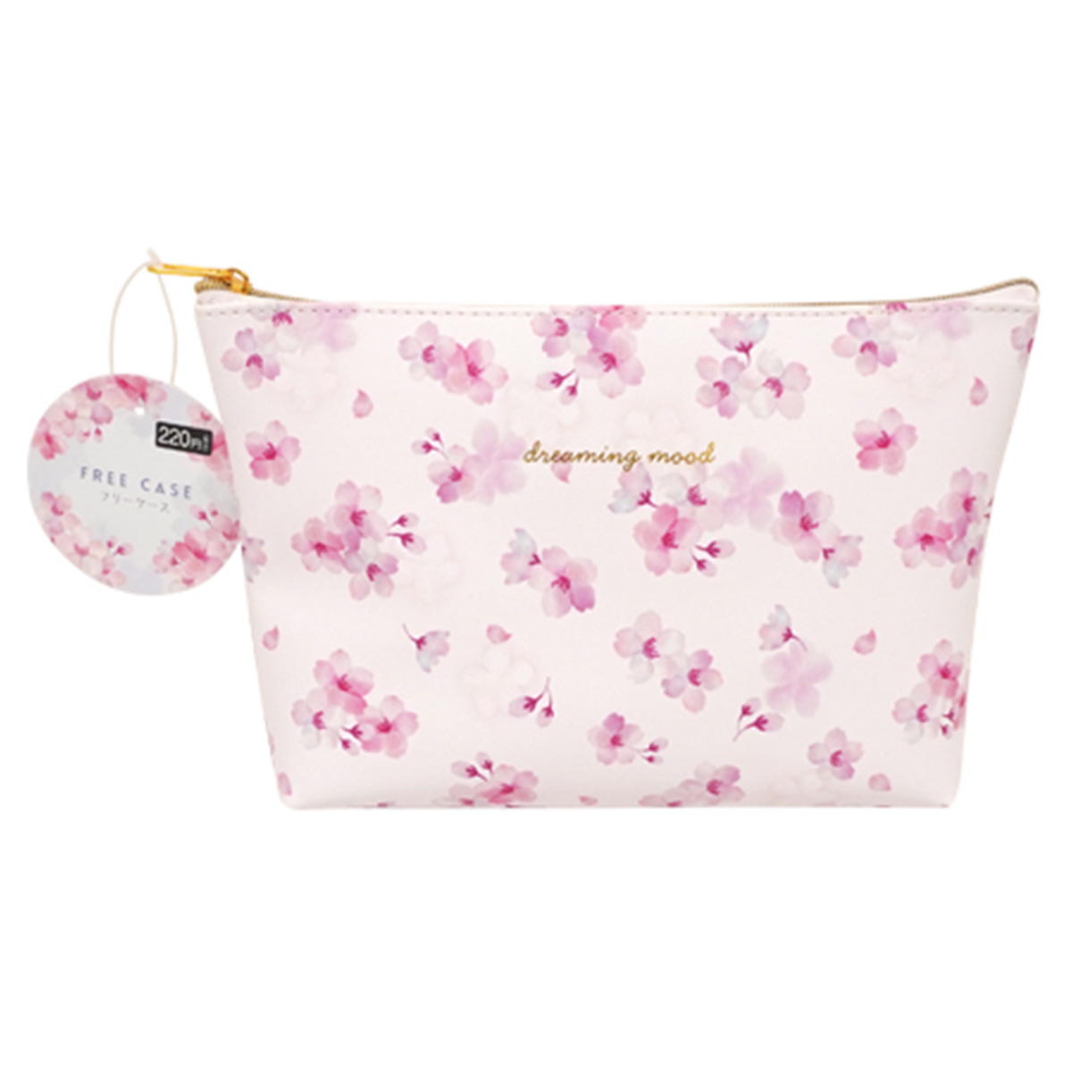 【在庫限り】合皮 フリーケース マチ付 桜季節柄 313026