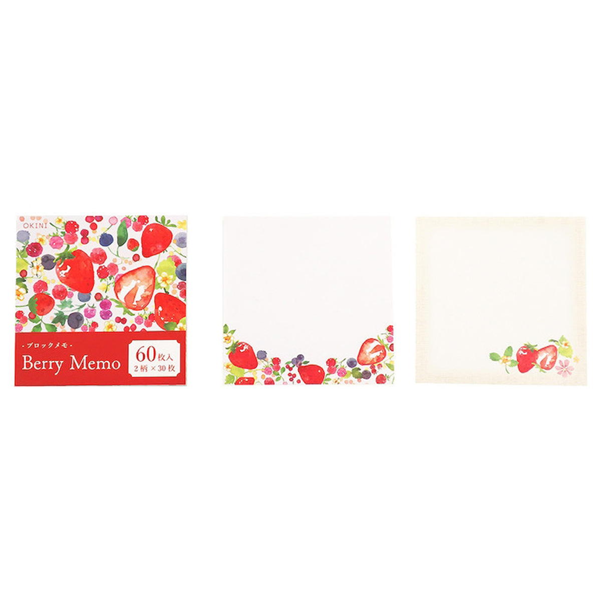 ブロックメモ 60P ナチュラルベリー 313570