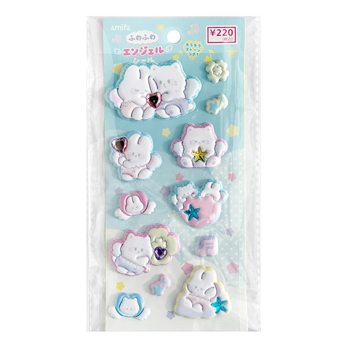 ふわふわエンジェルシール ストーン付き 313674