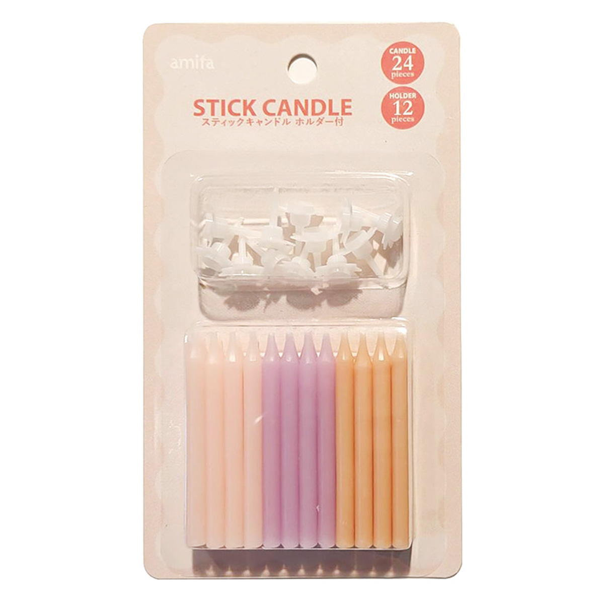 スティックキャンドル 24P ニュアンスカラー 313727