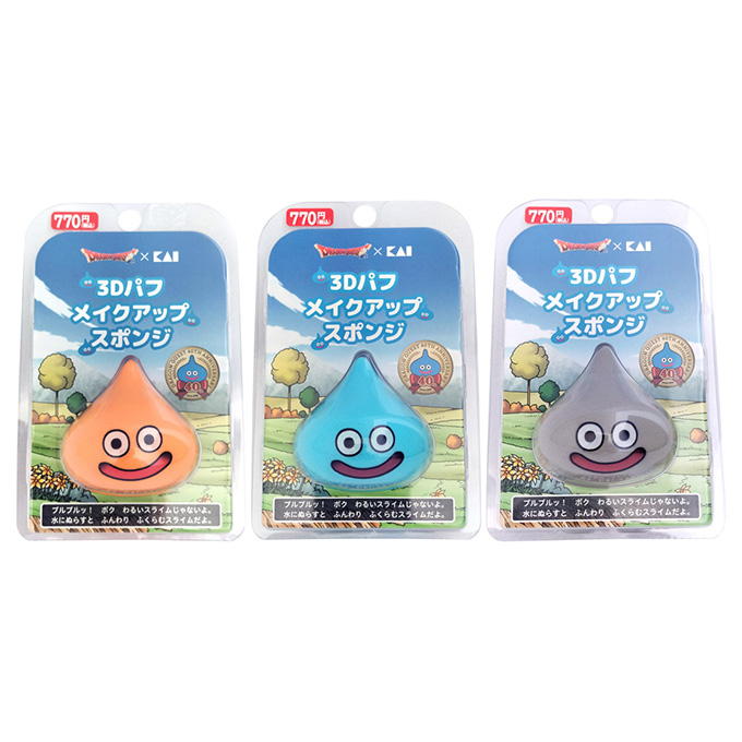 ドラゴンクエスト 3Dパフ メイクアップスポンジ スライム ドラクエ ドラクエスライム3Dメイクアップスポンジ 314245