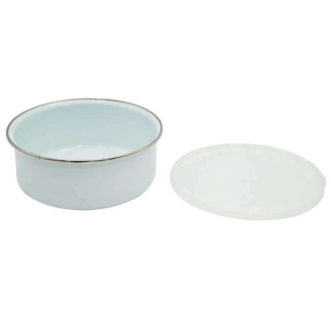 ホーローフタ付容器 14cm 314606