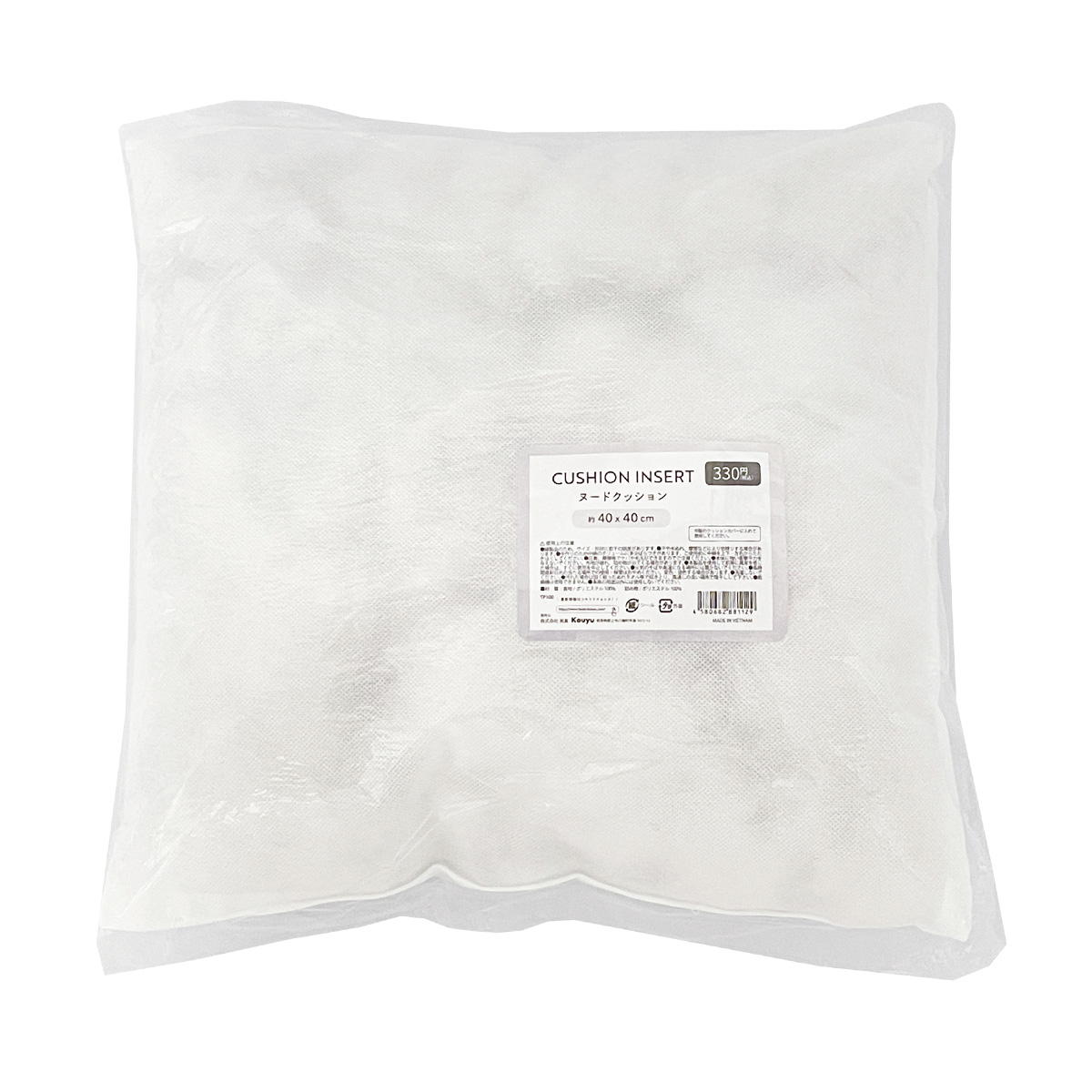 ヌードクッション40x40cm 315519