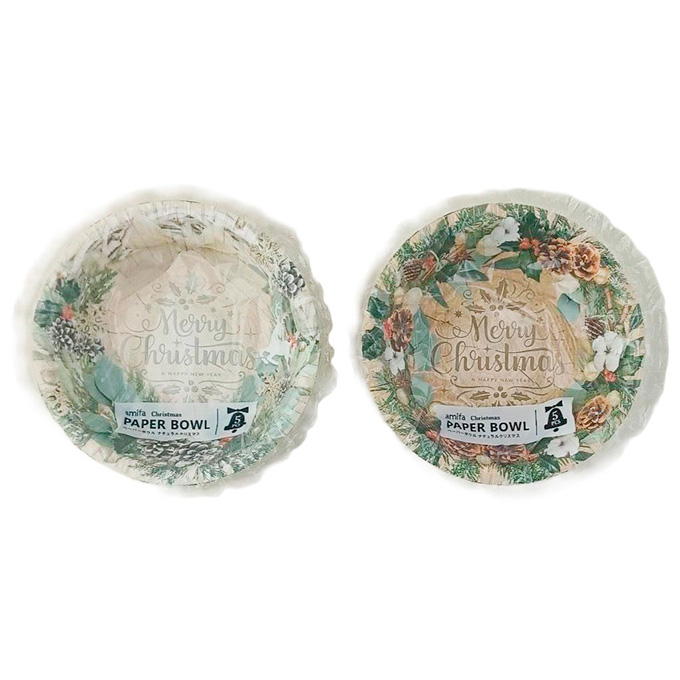 ペーパーボウル 5P ナチュラルクリスマス 315811