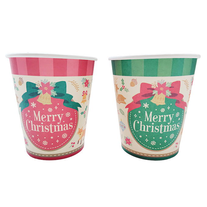 ペーパーカップ 200ml 10P クリスマスフォレスト 315833