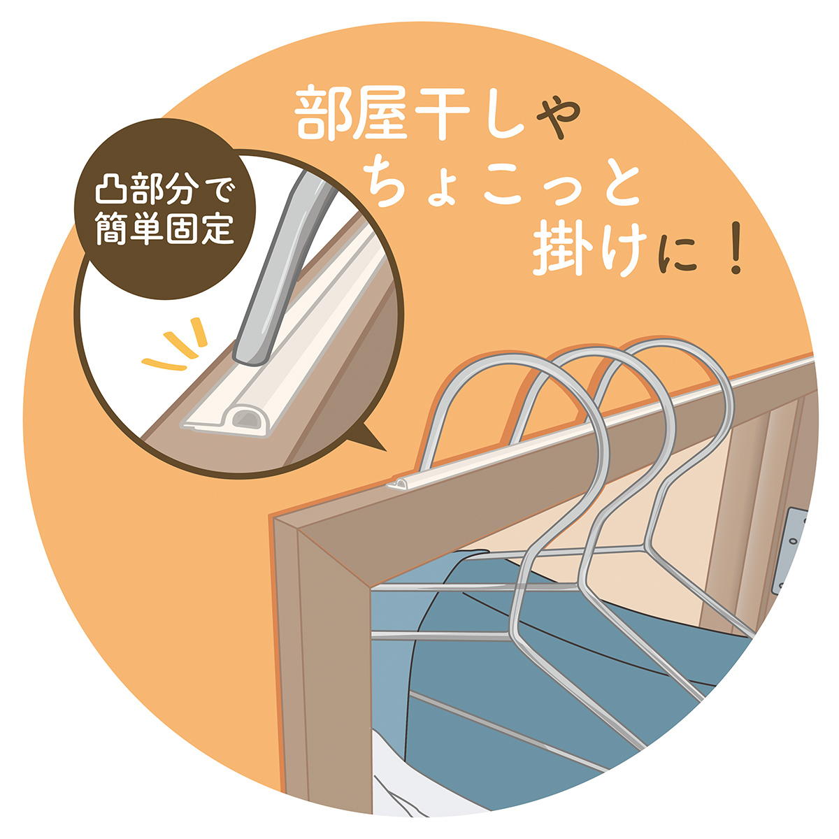 かもい・ドア枠用ハンガー落下防止テープ1.5m 317310