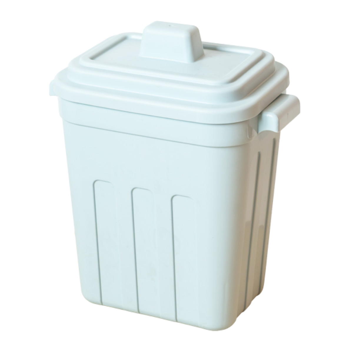 フタ付角ペール ライトブルー 317510