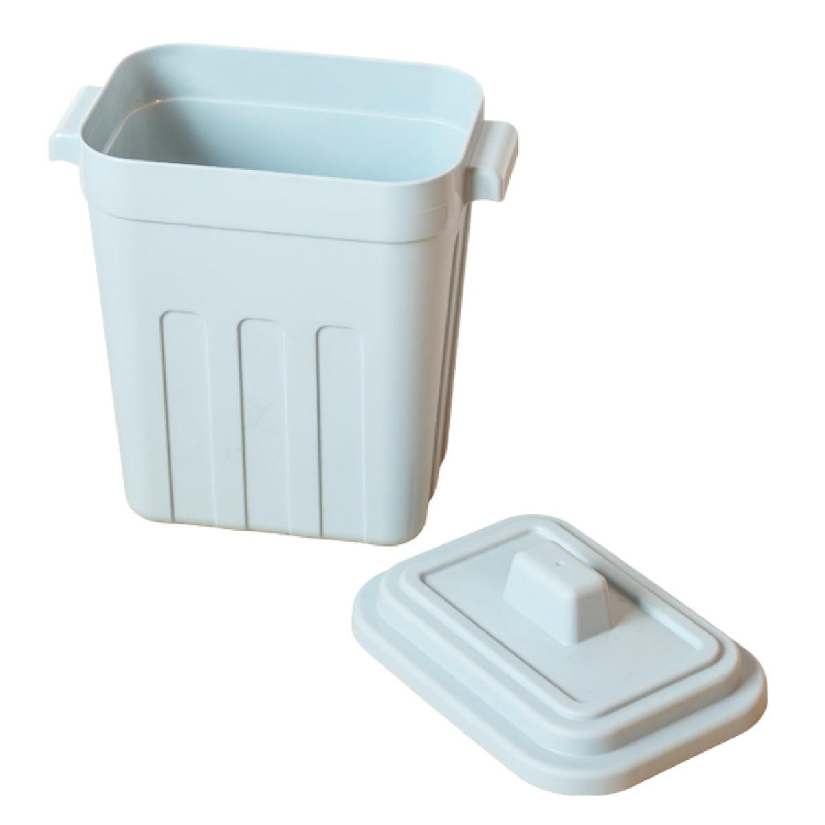 フタ付角ペール ライトブルー 317510