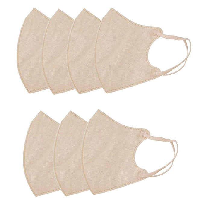 No.274 オーダーマスク　ハンドメイド　さくらんぼ　ネイビー　おまとめ割 2D Fit Up MASK ネイルピンク7枚入 317824