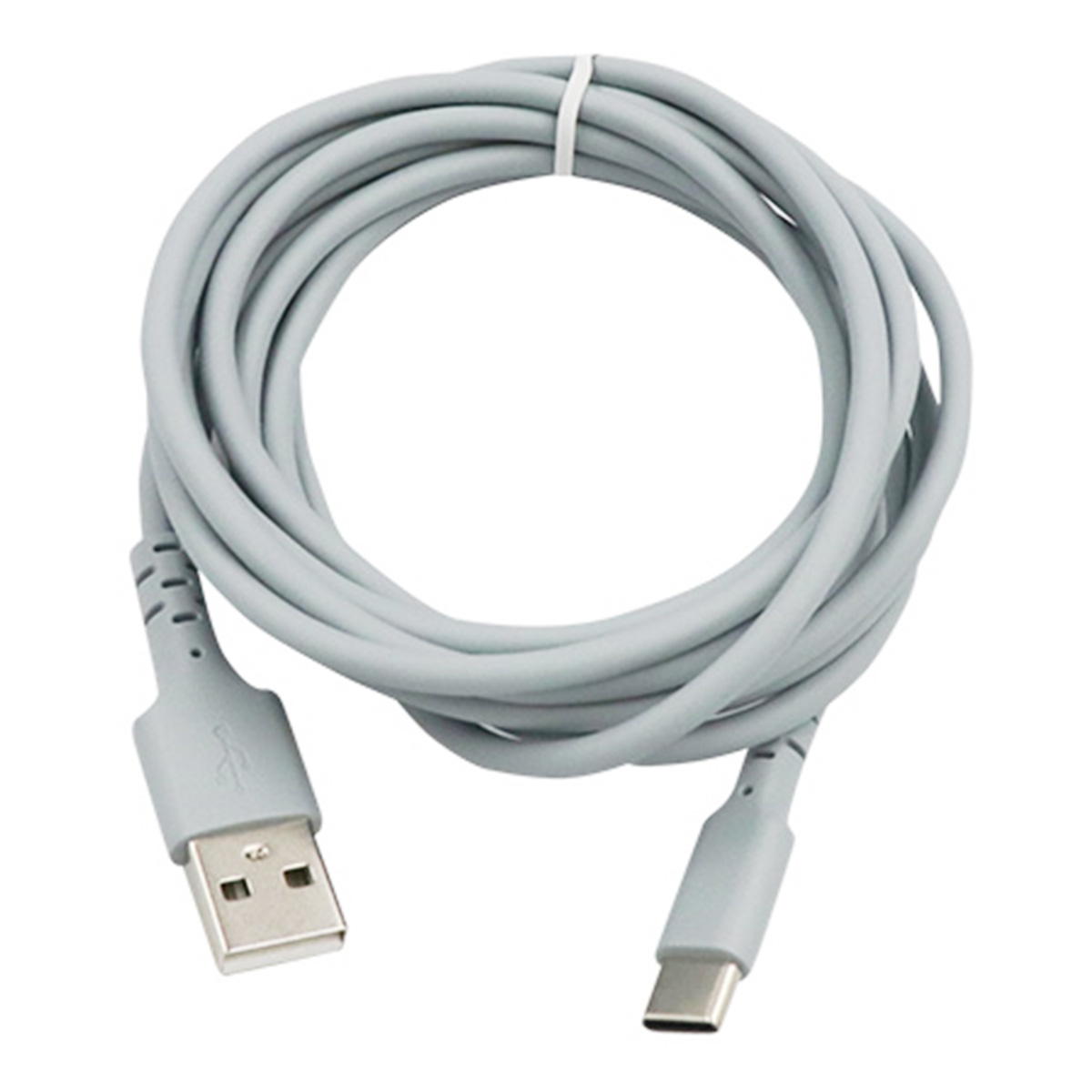 やわらかType-Cケーブル2m スモーキーブルー 319214