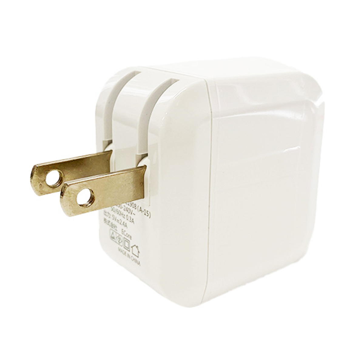 2.4A 2ポート自動識別ACアダプタUSB充電器 319270