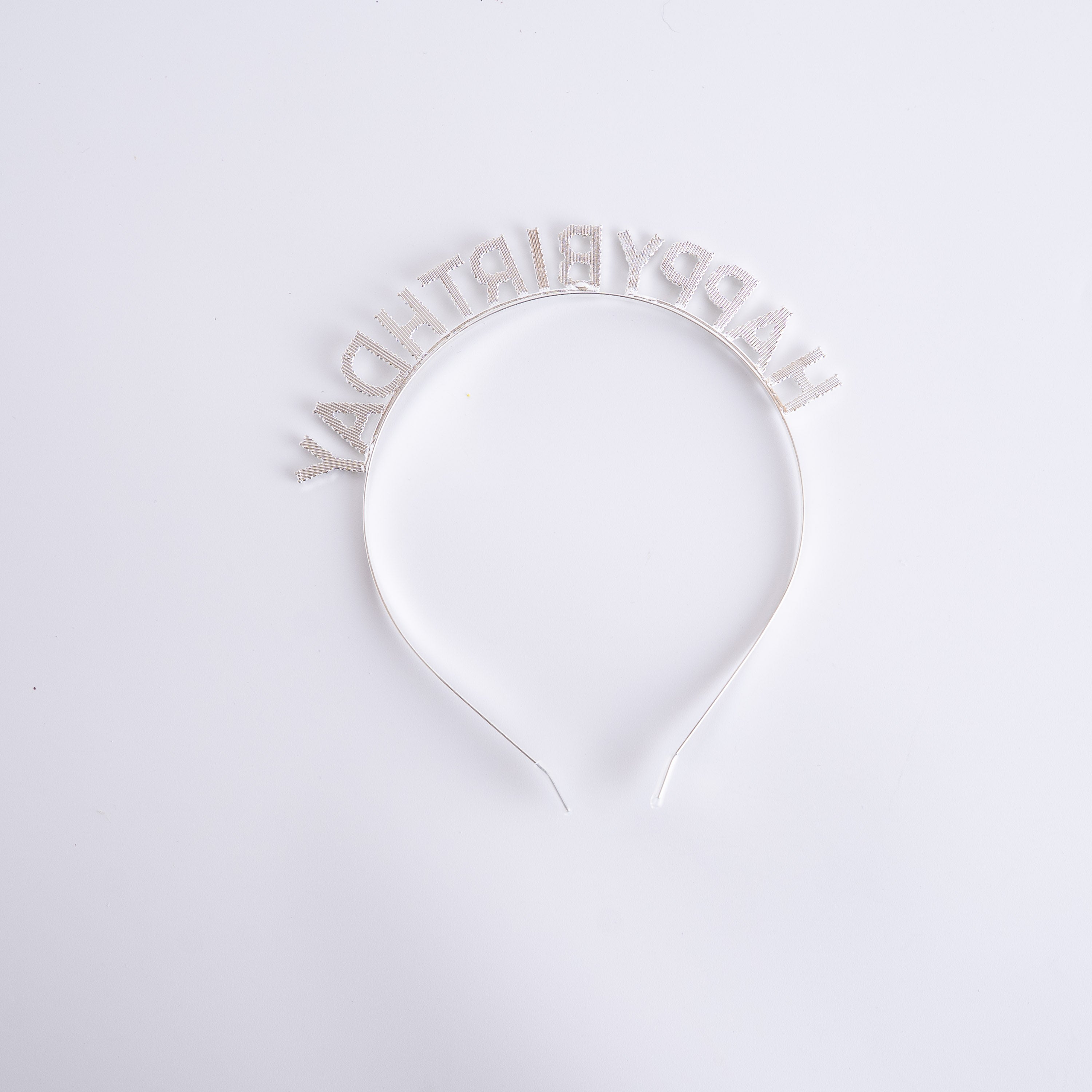 バースデーカチューシャ ラインストーン シルバー　321996