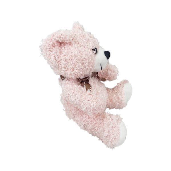 【OUTLET】ぬいぐるみ もこもこベア クマの縫いぐるみ ピンク H20×W24×D18.5cm　322024