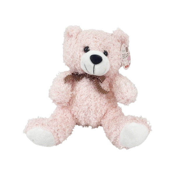 【OUTLET】ぬいぐるみ もこもこベア クマの縫いぐるみ ピンク H20×W24×D18.5cm　322024