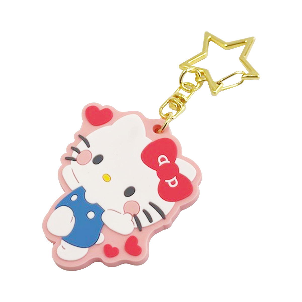 sanrio キティ ラバーキーホルダー むきゅむきゅ 322100