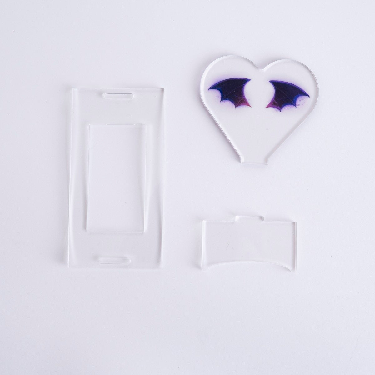 アクリルスタンド アクスタ  背景付きぬいぐるみスタンド 悪魔の羽柄 俵型ぬい用 ぬい活 322242