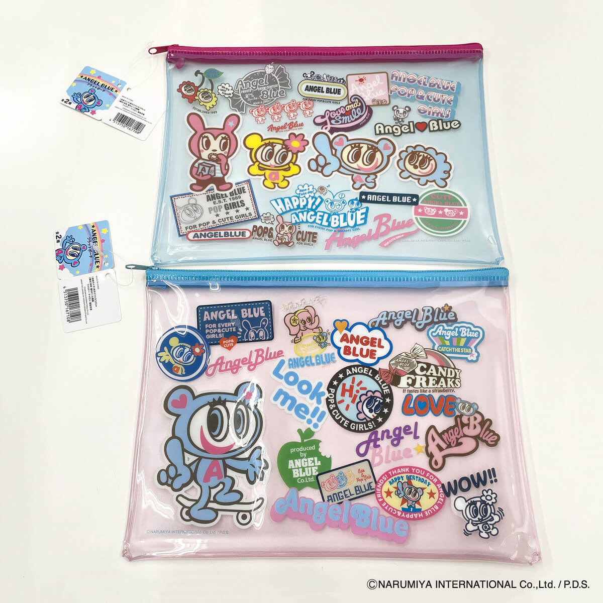 【在庫限り】ANGEL BLUE フラットポーチ 322654