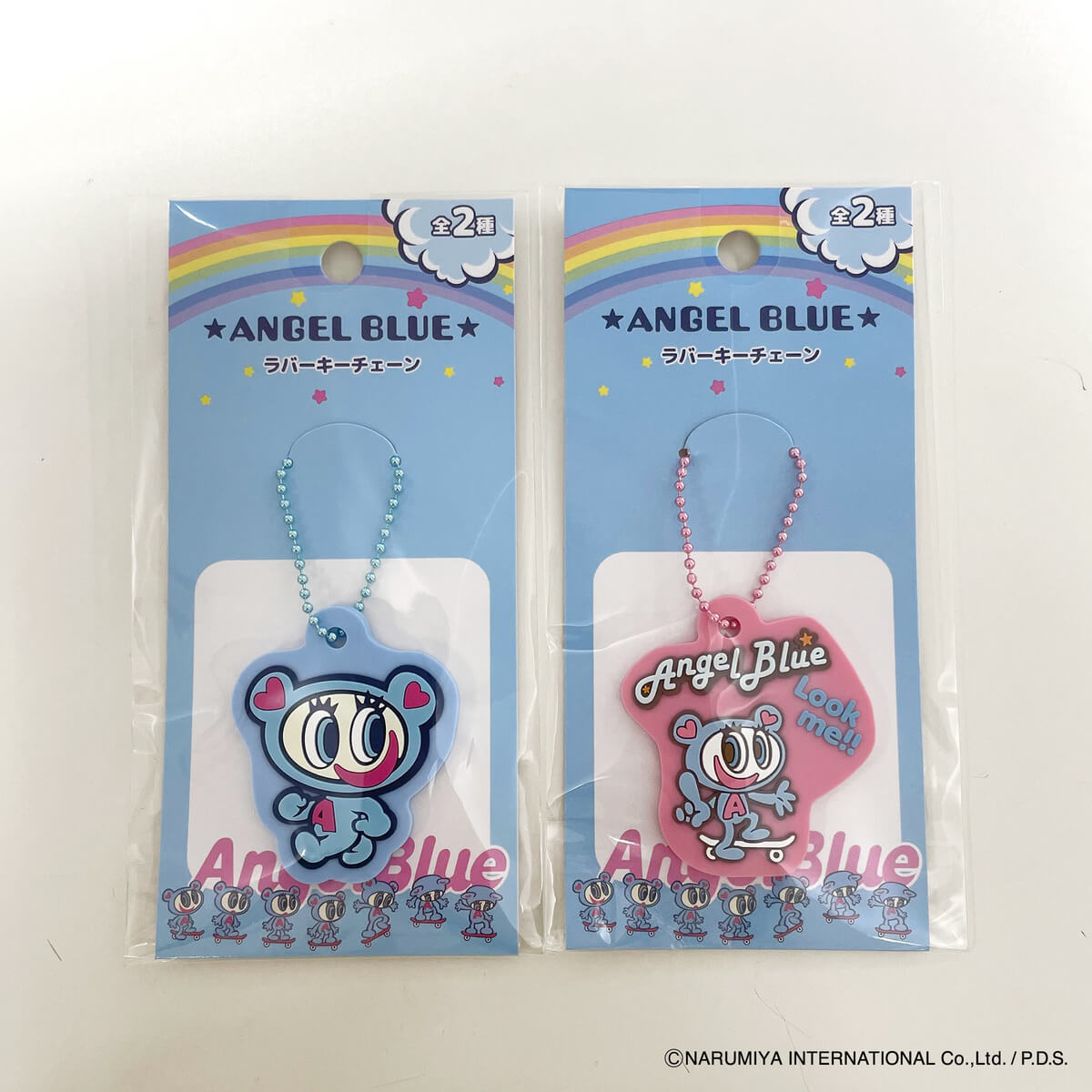 ANGEL BLUE ラバーキーチェーン 322658