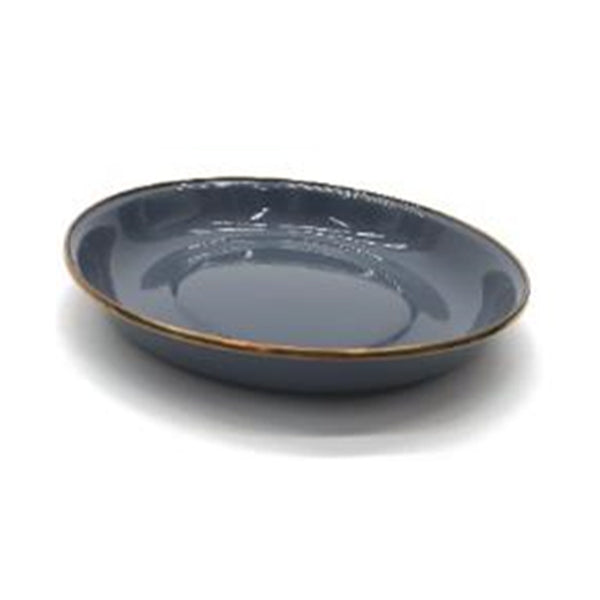 お皿 中皿 楕円 オーバル 深皿 琺瑯皿 ホーロープレート23cm ホーロウ 琺瑯　323274