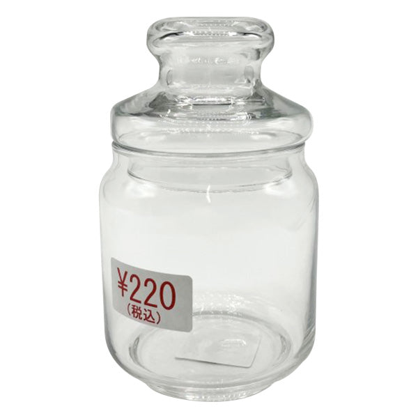 ガラス瓶 キャニスター 食品保存容器 保存ボトル ポップジャーガラス蓋 M 500ml HT241　323928