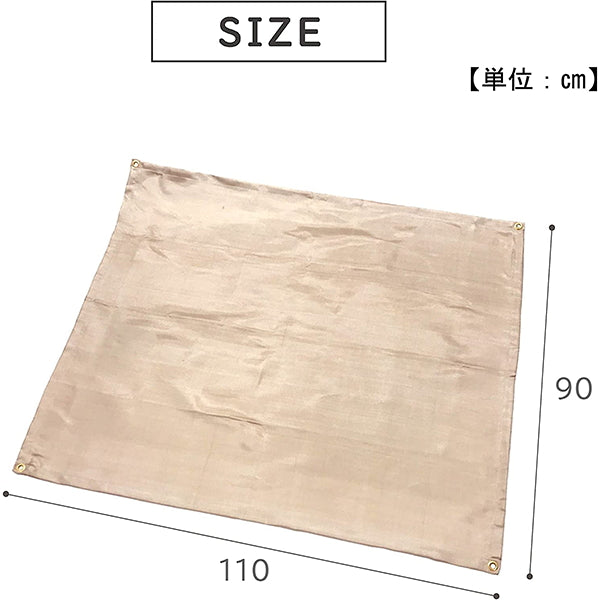 【WEB限定】焚き火シート スパッタシート 焚火シート 防火シート キャンプ 溶接 DIY 90×110cm　323989