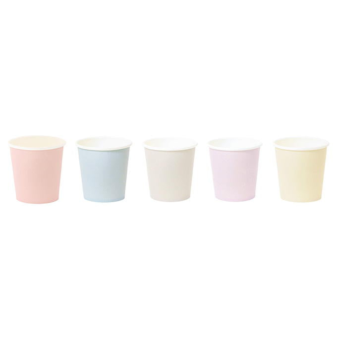 ペーパーカップソフトカラー 100ml 30個 327602