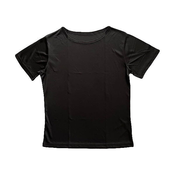【在庫限り】Tシャツ レディース 婦人 下着 インナー 綿シャツ 綿Tシャツ ブラック L　328744